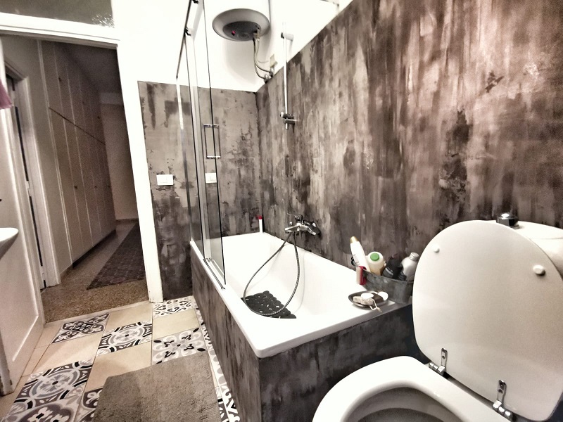 PARETE VASCA SCORREVOLE 120x140h in CRISTALLO - immagine 4