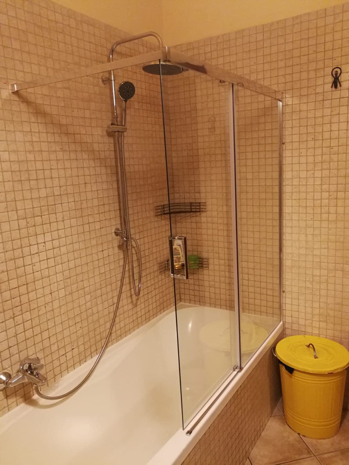 PARETE VASCA SCORREVOLE 120x140h in CRISTALLO - immagine 8