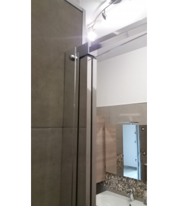 BOX DOCCIA CON PORTA BATTENTE SALOON E PARETE FISSA LEA - immagine 10