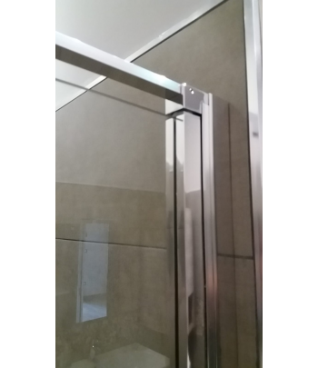 BOX DOCCIA CON PORTA BATTENTE SALOON E PARETE FISSA LEA - immagine 11