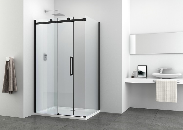 BOX DOCCIA ELEGANT NOIRE 8MM