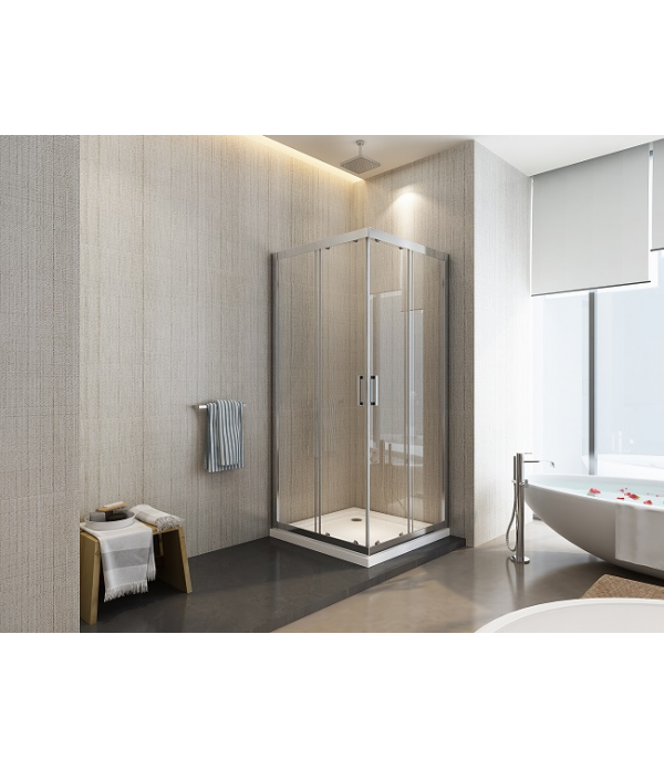 BOX DOCCIA ANGOLARE SONIA 6mm 195h SOFT CLOSE SYSTEM