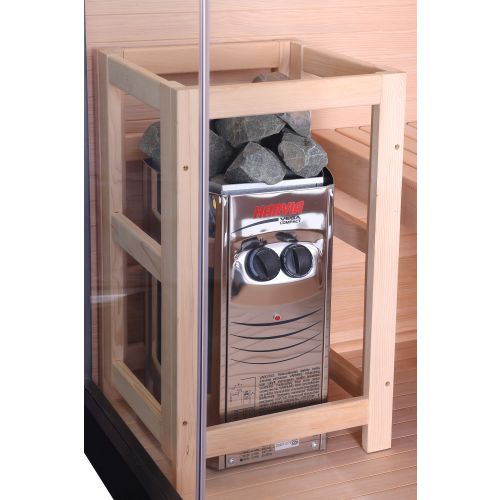SAUNA FINLANDESE PANORAMA BLACK - immagine 9