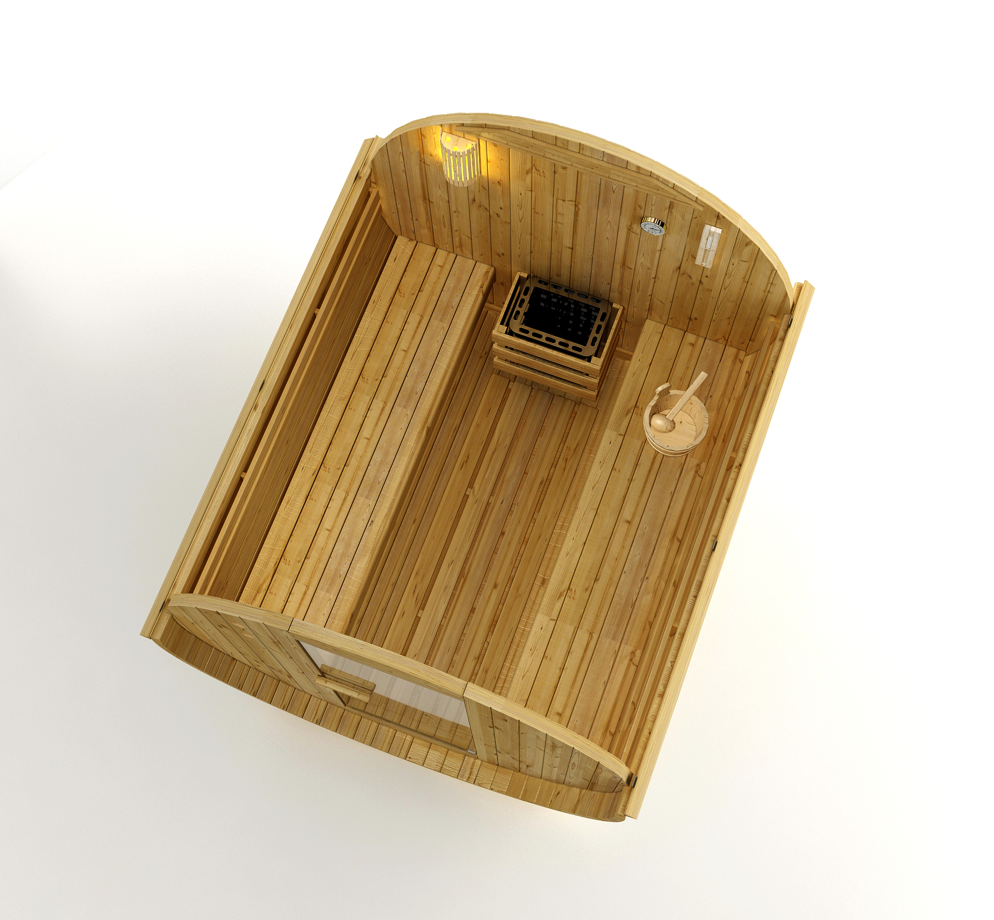 SAUNA FINLANDESE DA ESTERNO A BOTTE TROMSO XL - immagine 10