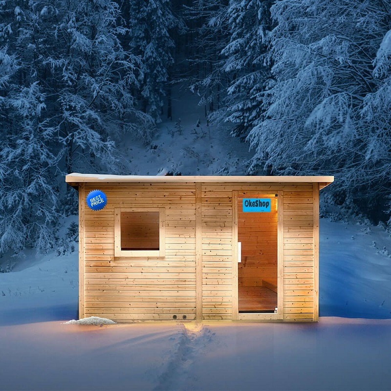 SAUNA FINLANDESE PER ESTERNO TALO XL 5 PERSONE - immagine 2