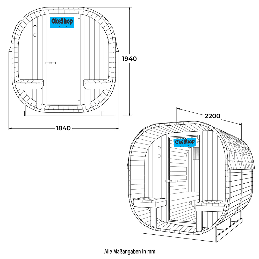SAUNA FINLANDESE DA ESTERNO CUBE L HANKO - immagine 9