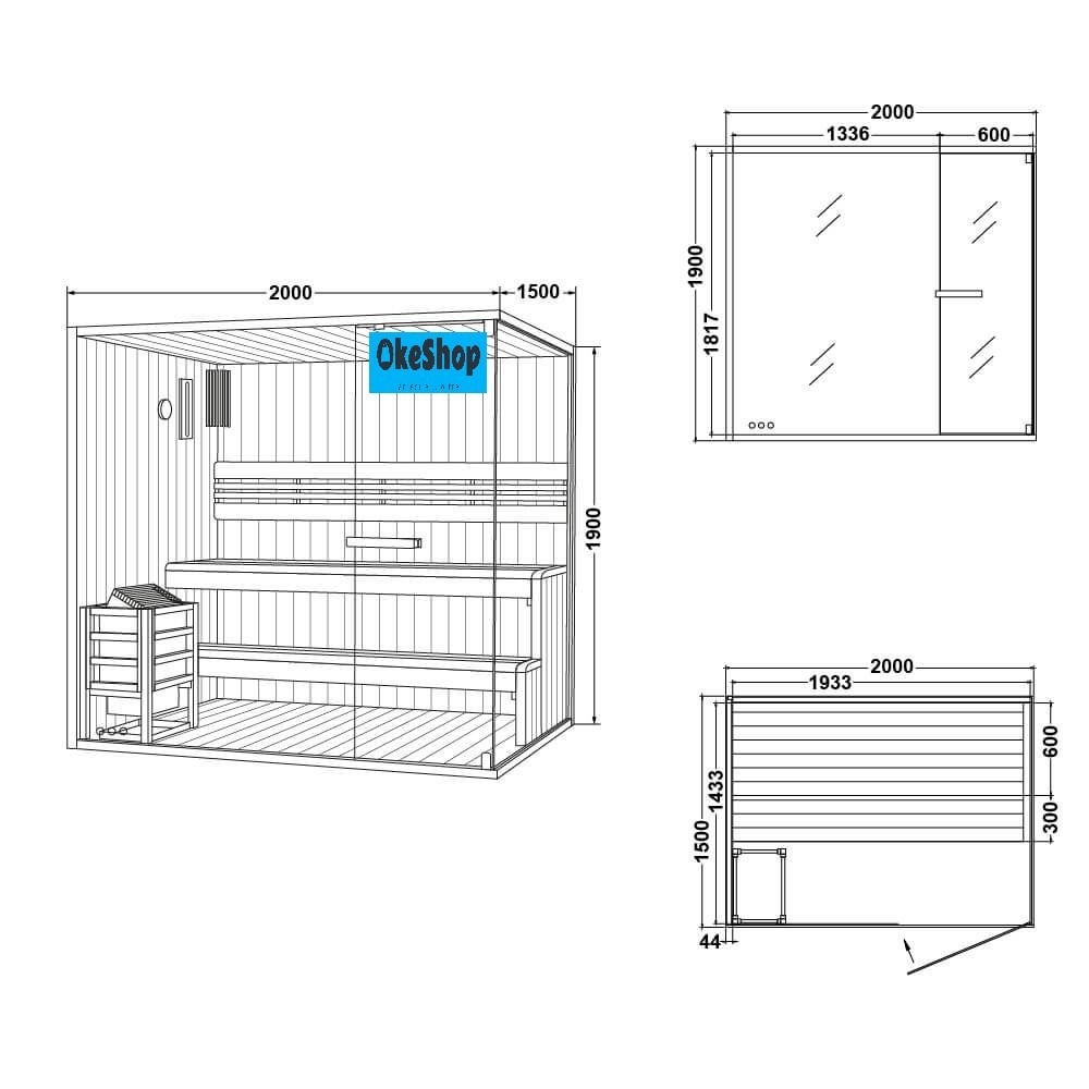 SAUNA FINLANDESE OMBRA XL - immagine 12