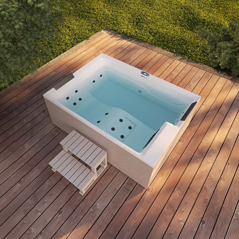MINI PISCINA IDROMASSAGGIO PER ESTERNO-NIMBUS PLUS LUSSO