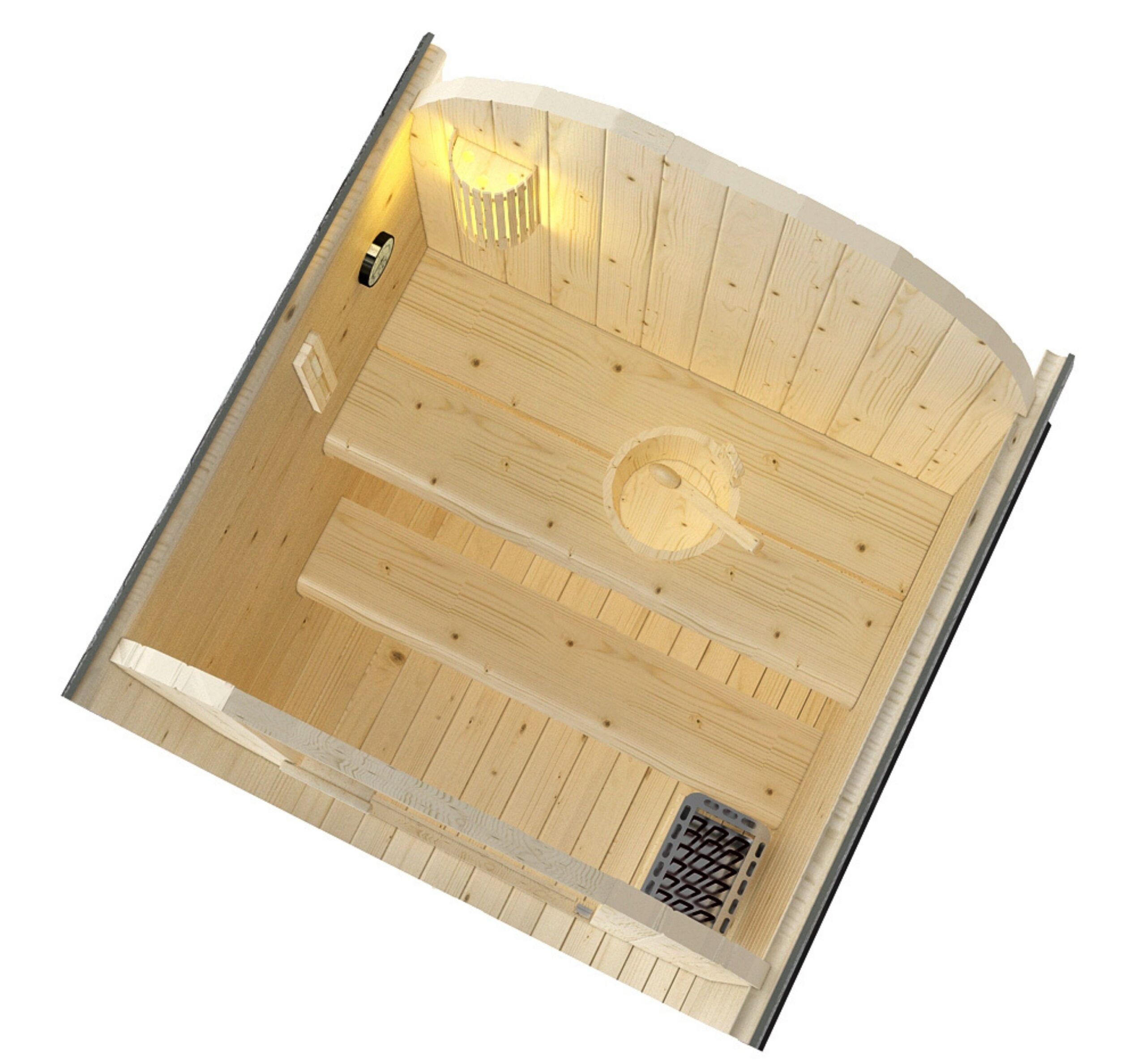 SAUNA FINLANDESE DA ESTERNO CUBE S HANKO - immagine 16