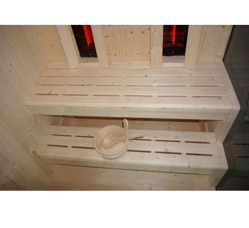 SAUNA GLACIER XL ANGOLARE FINLANDESE E INFRAROSSI - immagine 6
